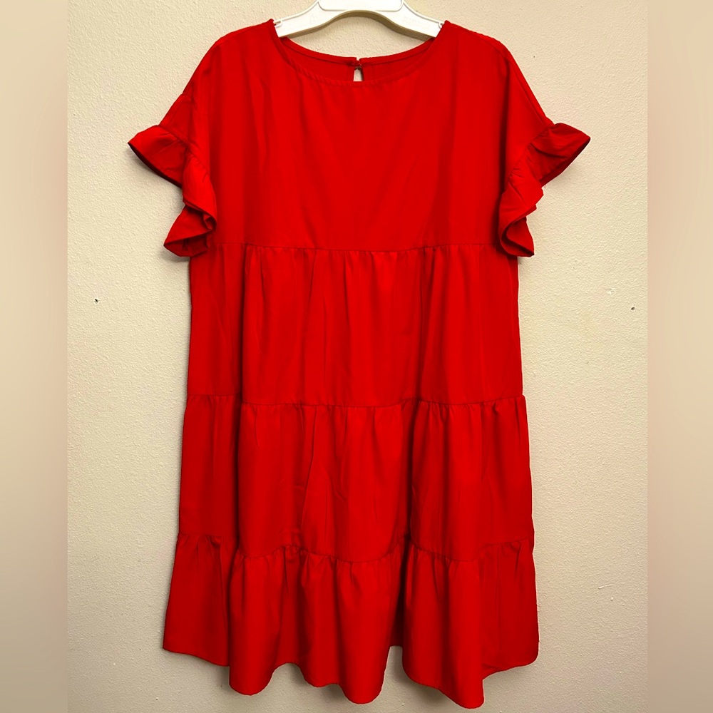 NWOT Babydoll Tiered Mini Dress